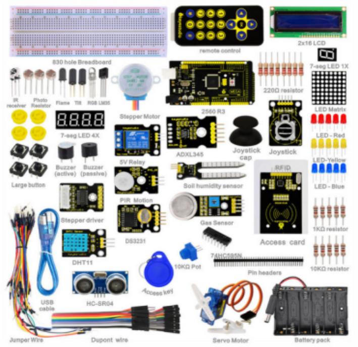 [KS0079] New keyestudio super learning kit with MEGA 2560 R3 for Arduino Starter