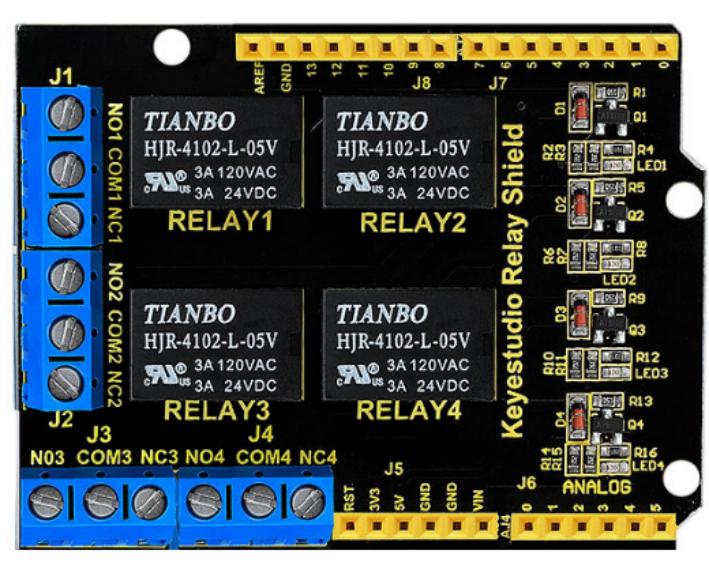 [KS0251] 4 channel relay shield