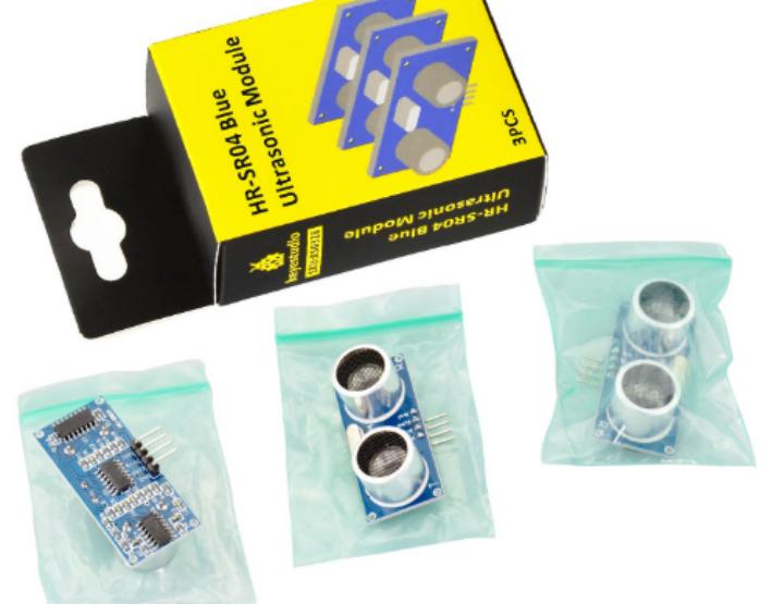 [KS0328] Keyestudio HR-SR04 Blue Ultrasonic Module 3PCS