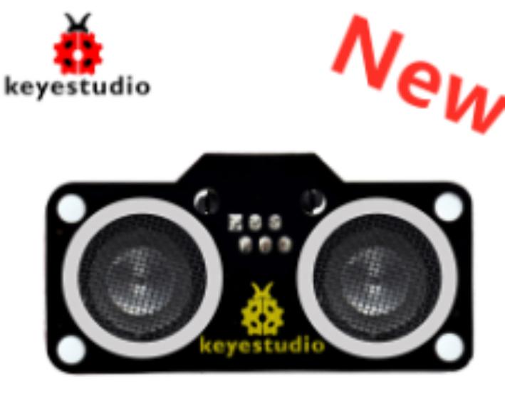 [KS0376] Keyestudio RJ11 Easy Plug SR01 Ultrasonic Sensor Module V2.0( N76E003AT20) for Arduino Robot Car