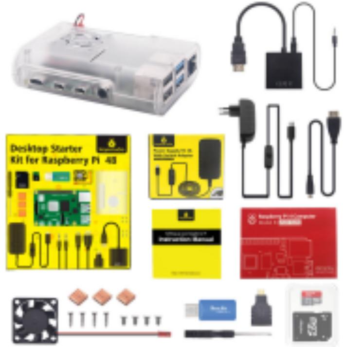 [KS3006] Raspberry Pi 4B complete kits with EU plug power supply (with Raspberry Pi 4GB)