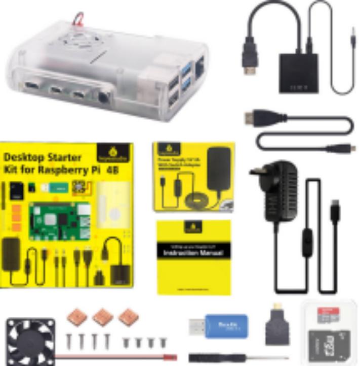 [KS3010] Raspberry Pi 4B complete kits with AU plug power supply (No Raspberry Pi board)