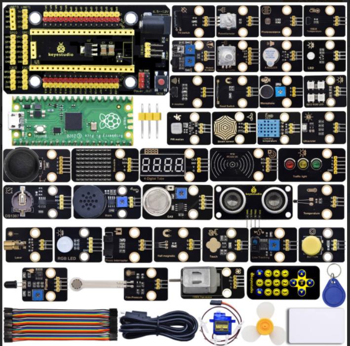 [KS3023] Keyestudio Raspberry Pi Pico 37 in 1 Sensor Kit-MicroPython