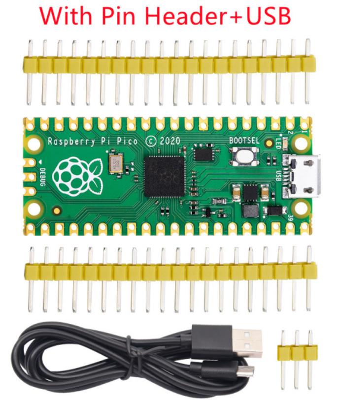 [SMP0093] Raspberry Pi Pico with Pin Header and USB Cable