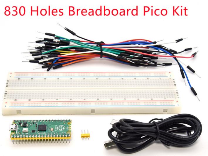 [SMP0099] Raspberry Pi Pico Kit with 830 Holes Breadboard + USB Cable + 65pcs lines