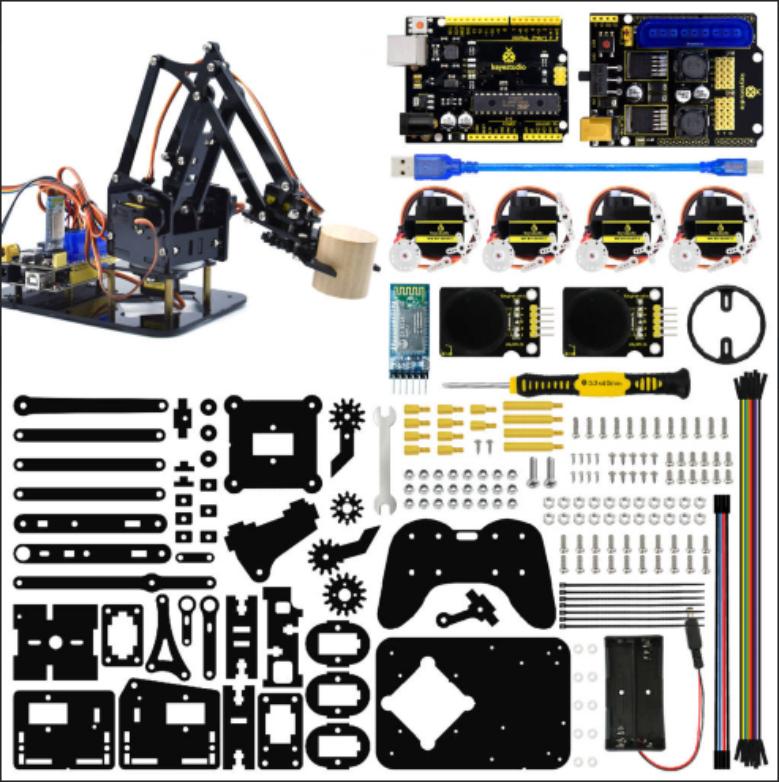 [KS0198X] Keyestudio 4DOF Robot Mechanical Arm Kit for ArduiO