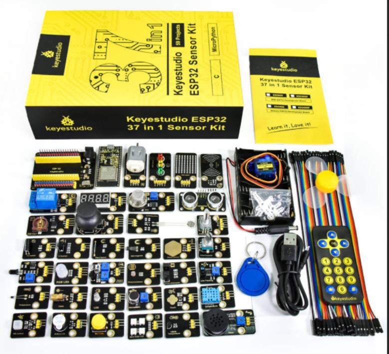 [KS5005] Keyestudio ESP32 37 in 1 Sensor Kit with ESP32 Board