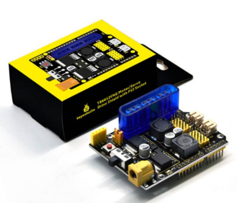 [KS0363] keyestudio TB661 2FNG Motor Servo Driver Expansion Board