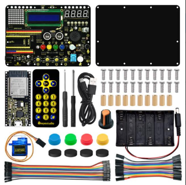 [FKS0001] Keyestudio ESP32 Inventor Starter Kit FKS0002 Keyestudio ESP32 Inventor Starter Kit KS0567 ESP32 Smart Farm Kit