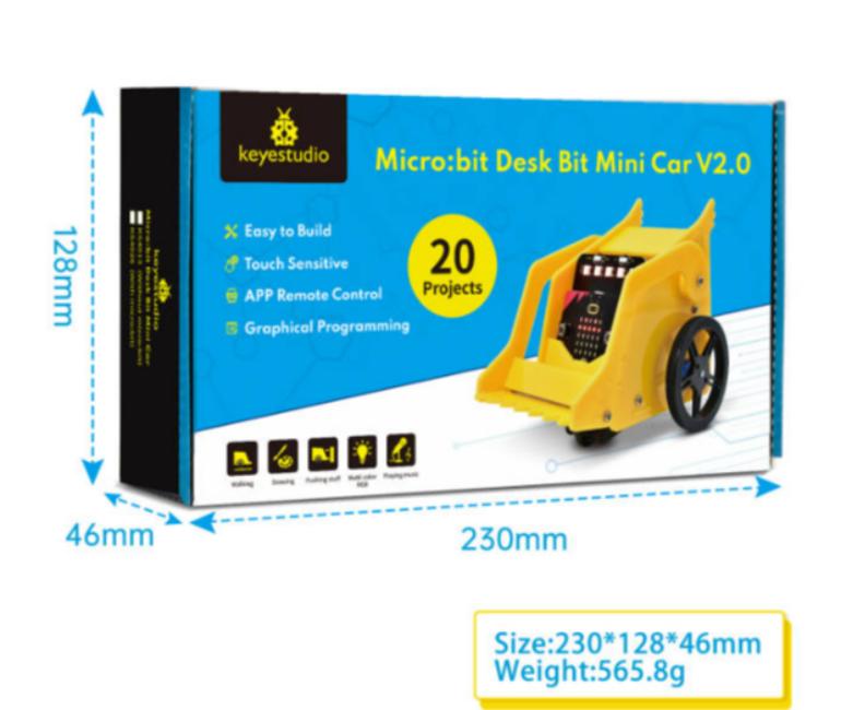 [KS4041] Micro:bit Desk Bit Mini Car V2.0 (with micro bit board)