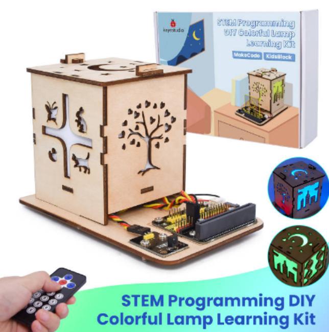 [KS0804] STEM Programming DIY Colorful Lamp Learning Kit(With ESP32 board) (E)