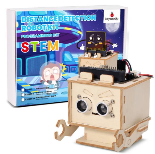 [KS0805] Distance Detection Robot kit(with esp board) (E)