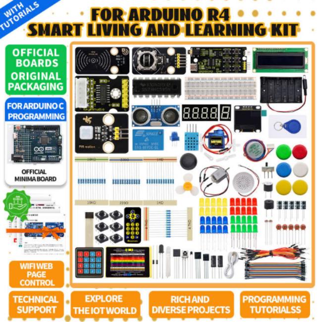[KS0594] keyestudio arduino R4 智能生活学习套件 （Minima，不带电 池）