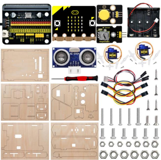 [KS0807] STEM Programming DlYstone Thrower Learning Kit （with micro bit开发板） (M)