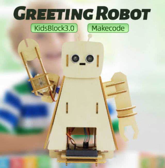 [KS0809] STEM Programming DIY creeting Robot Learning kit