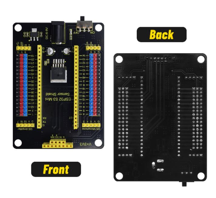 [KS5035] Keyestudio ESP32 S3 Mini Sensor Shield(排 针）