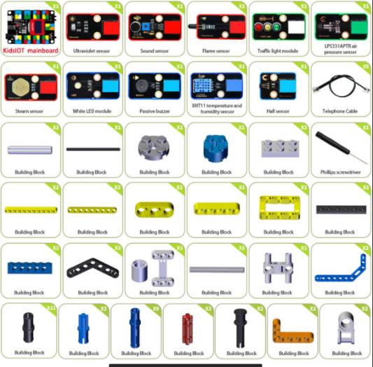 [KD3024] STEM Electronic Building Blocks Mini Meteorological station kit (E)