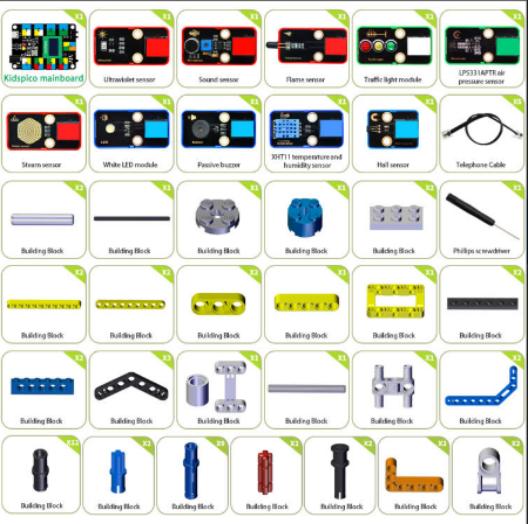 [KD3024] STEM Electronic Building Blocks Mini Meteorological station kit (P)
